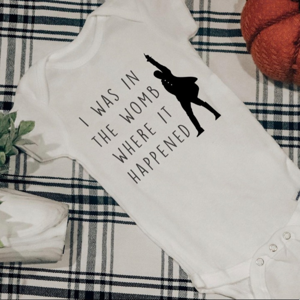 Funny Hamilton themed onesie